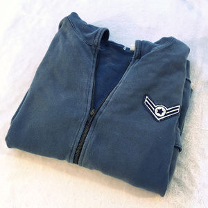 Steve Madden Patch Distressed Blue Hoodie